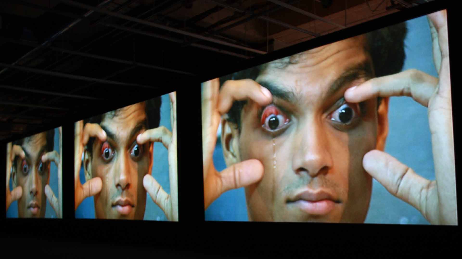 YEUX réalisation video Kathakali centre Georges Pompidou